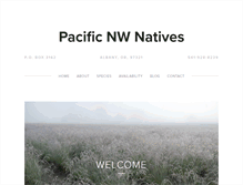 Tablet Screenshot of pacificnwnatives.com
